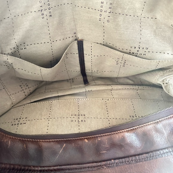 Vintage Brown Leather Duffel Bag - Picture 7 of 10